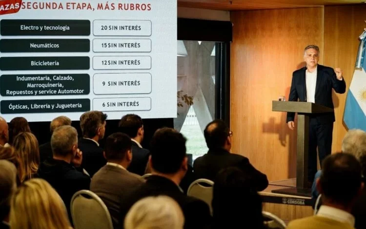 Lanzamiento del programa Cuotazas por el gobernador Martín Llaryora
