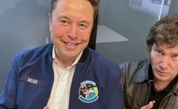 Imagen del satélite ARSAT y la antena de Starlink simbolizando el nuevo contrato