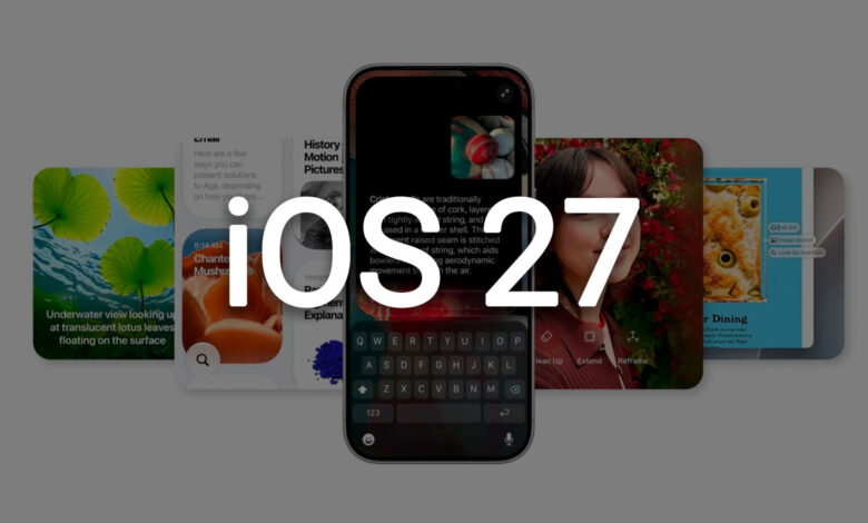Pantalla de iPhone con la ventana de actualización de iOS 27.0.1