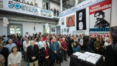 Acto de asunción de la nueva Junta Ejecutiva de Ctera con dirigentes de la Uepc en la sede de la confederación en Córdoba