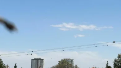 Cielo nublado con relámpagos sobre la provincia de Córdoba durante la alerta meteorológica de viernes.