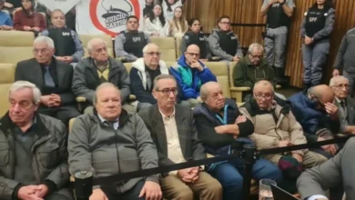 Sala del Tribunal Oral Federal en Córdoba donde se celebra el juicio por delitos de lesa humanidad