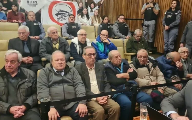 Sala del Tribunal Oral Federal en Córdoba donde se celebra el juicio por delitos de lesa humanidad
