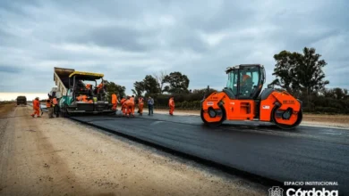 Vista aérea de las obras viales en Córdoba: autopista Ruta 19, altonivel Malvinas Argentinas, altonivel Vélez Sarsfield y avenida Enrique Bodereau
