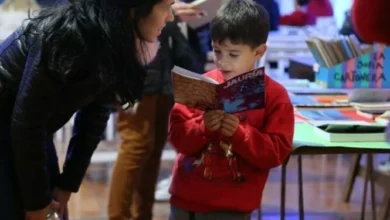 Carpa Malicha Leguizamón durante la Feria del Libro Córdoba 2026, espacio dedicado a las infancias