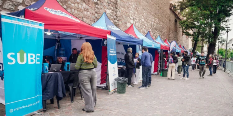 Stand de La Muni con Vos en el Parque Educativo Norte, Marqués Anexo