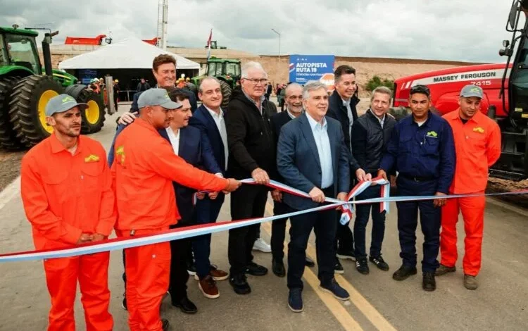 Obra inaugurada de la Autopista Ruta Nacional 19 entre Santiago Temple y Los Chañaritos