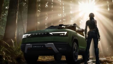 Omoda X SUV con líneas angulares y luces traseras tipo rayo