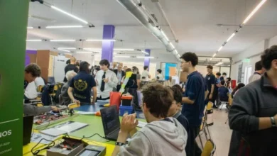Sala de trabajo del encuentro Educación Productiva en el Instituto Técnico Renault, Córdoba