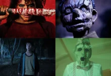 Cartelera de cine con títulos de terror y comedia negra del año 2026